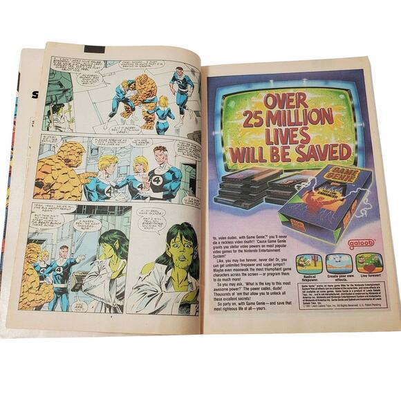 Fantastic Four Volume 1 #358 November 1991 Marvel Cut Out Front Cover - Picture 4 of 8